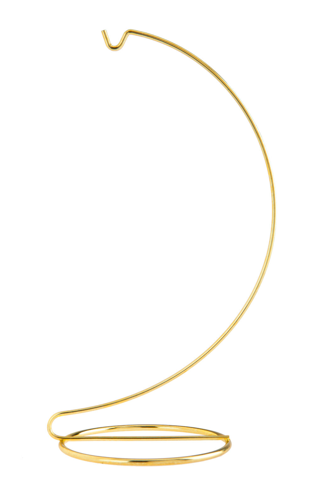 Ornament Display Stand Wire Hanger Holders, 10 Inch Tall Bright Gold, Pack of 6