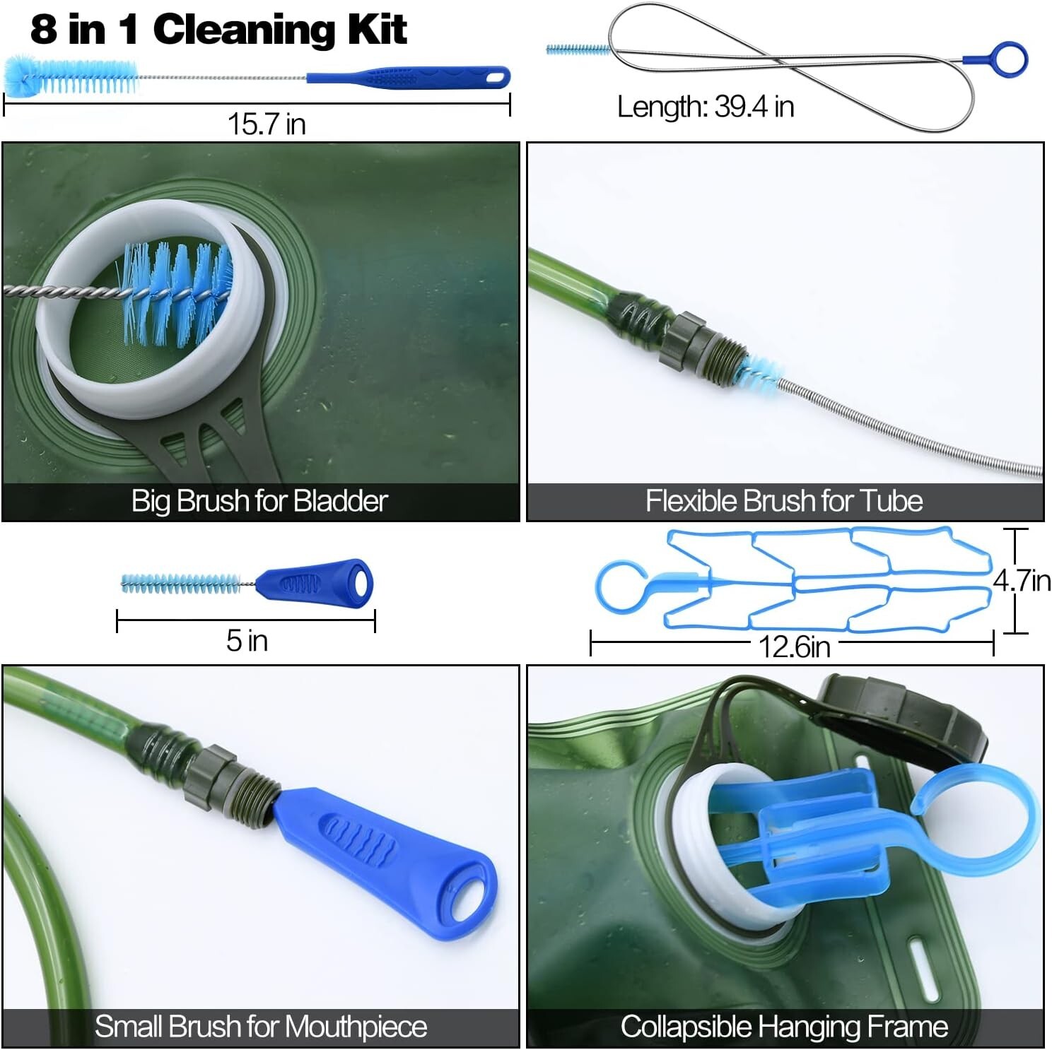 Hydration Bladder 2 L Water Pack Reservoir Camel Back Replacement Running Hiking