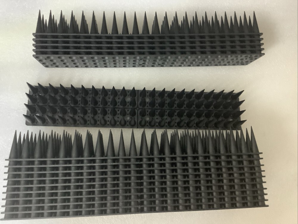 OPEN Package 16pk Black Plastic Bird Deterrent Spikes
