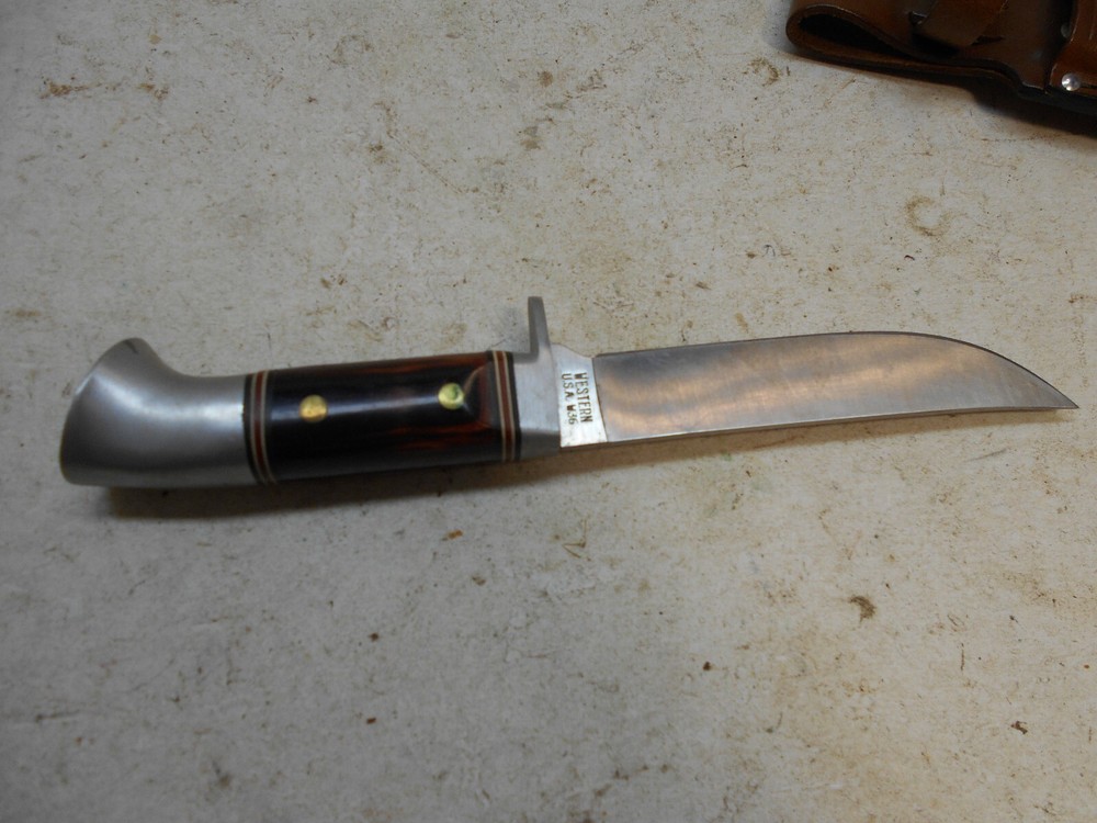 western w36 fixed blade knife with sheath