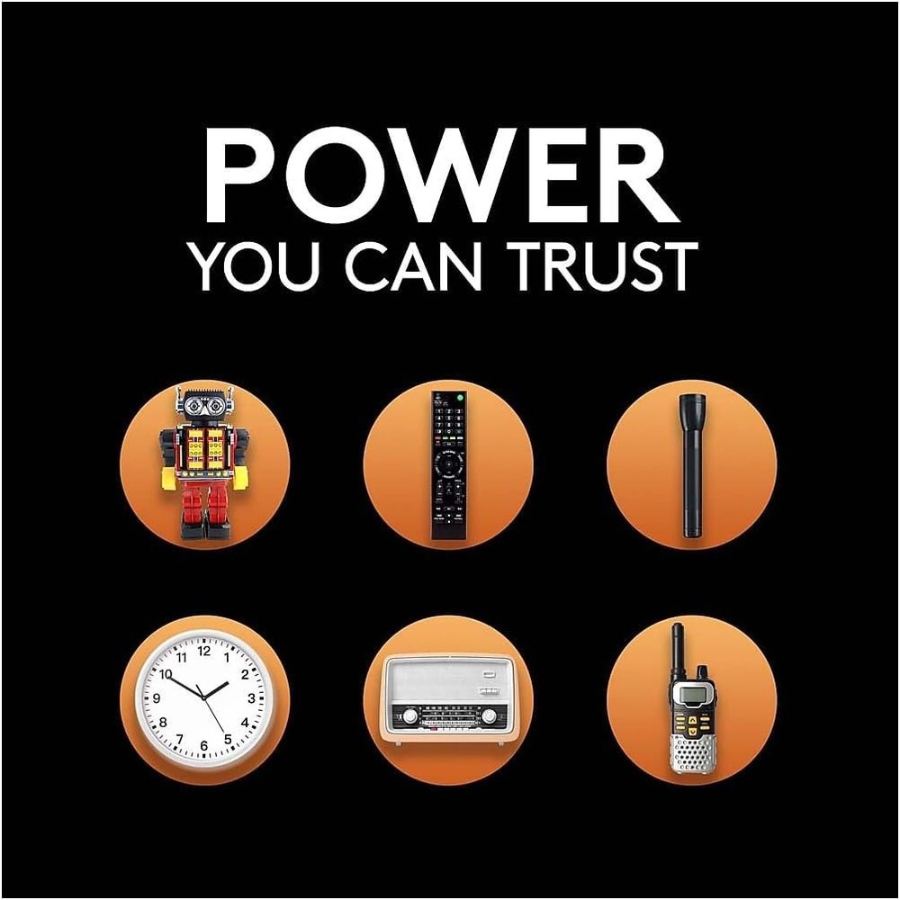 Coppertop C Batteries 4 Count Pack C Battery with LongLasting Power