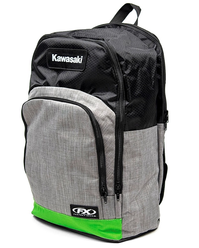 Factory Effex Kawasaki Standard Backpack Gray/Green