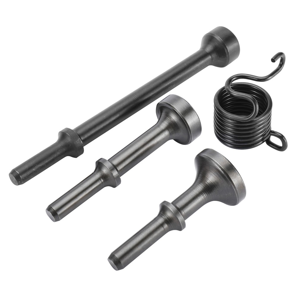 4Pcs Smoothing Pneumatic Air Hammer Pneumatic Chisel Bits Tools Kit with Spring