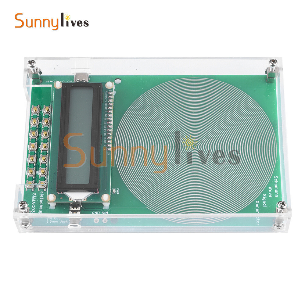 Schumann Wave Generator Pure Sine Frequency Adjustable Signal Generator +Case US