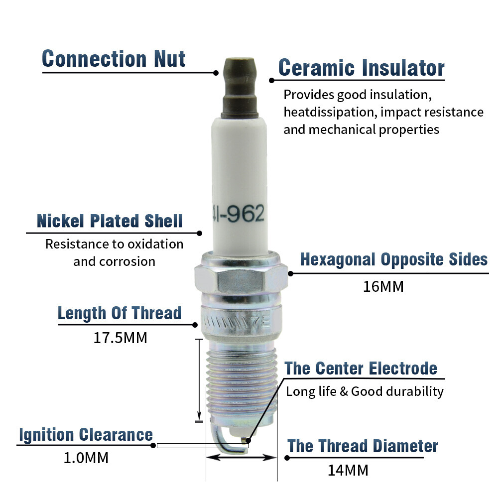 8pcs High Performance Spark Plug Wires Set for Chevy GMC 4.8L 5.3L 6.0L V8