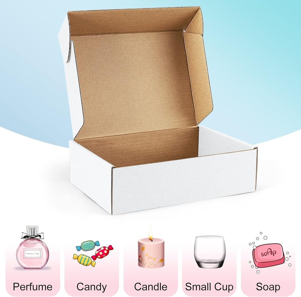 Small White Mailing Boxes Corrugated Shipping Boxes