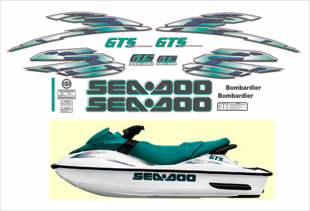 SEADOO GTS 2001 GRAPHIC / Decal / Sticker DECALS