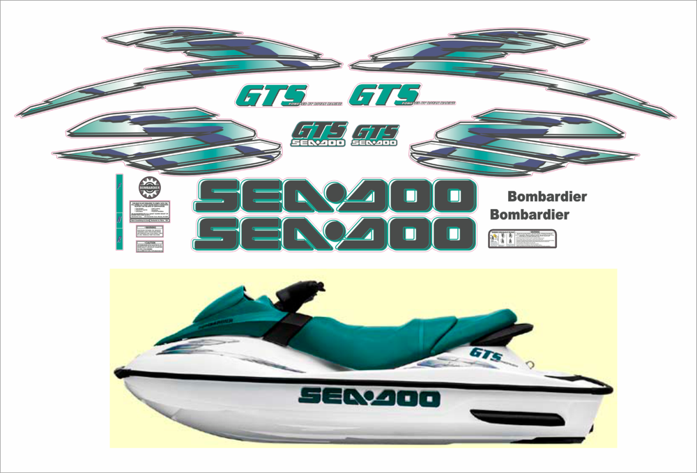 SEADOO GTS 2001 GRAPHIC / Decal / Sticker DECALS