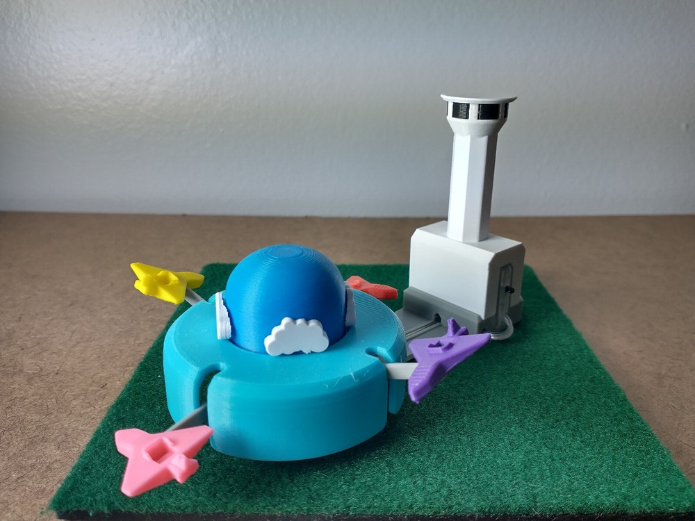 Micro Airplanes Model Ride - N Scale - Motorized - Rotates & Oscillates!