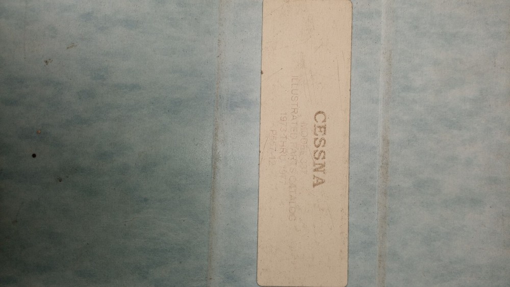 Cessna Model 337 Illustrated parts catalog
