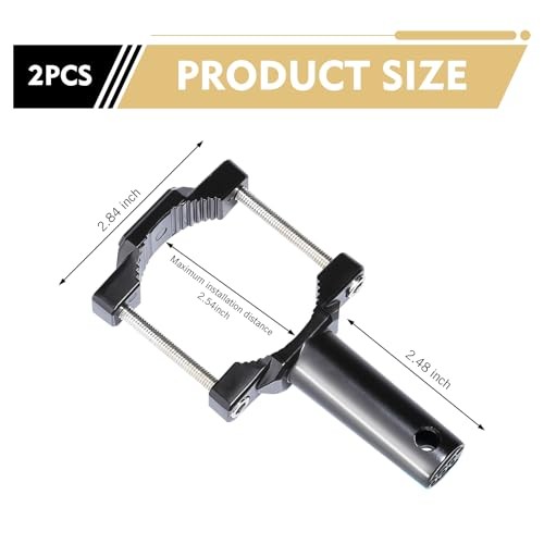 2 PCS Motorcycle Spotlight Mount Brackets, Alloy Front Fork Lamp Bracket for