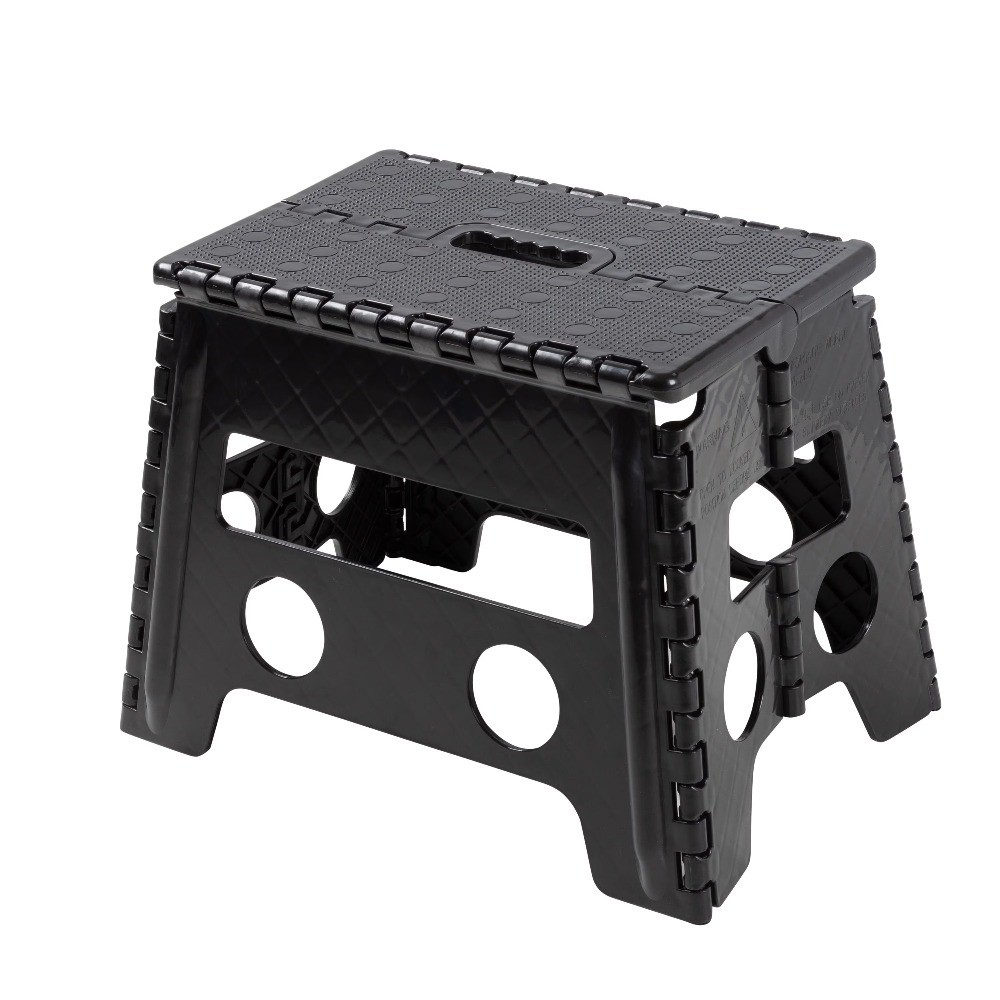 Folding Step Stool Lightweight Plastic One Step Ladder Portable Household Stool