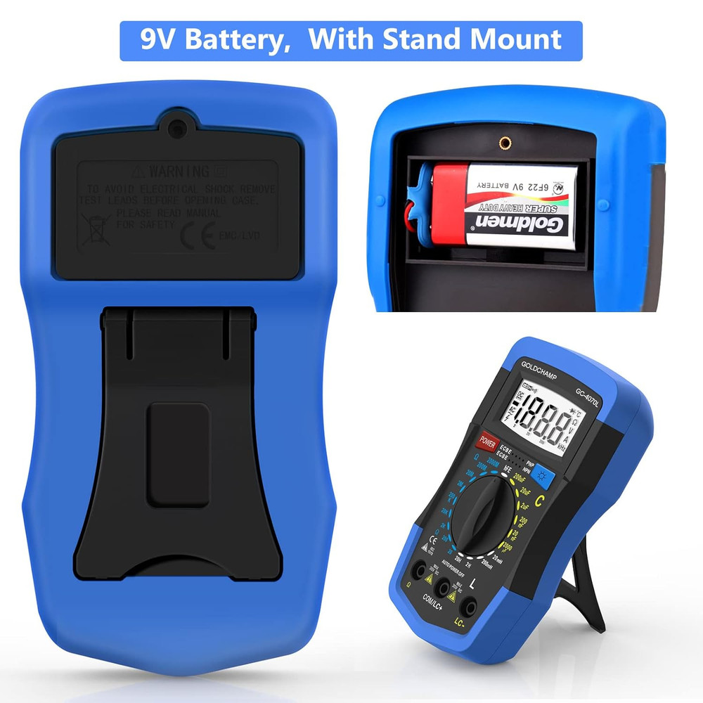 Capacitor Tester 2000Pf~200Uf, Capacitance Meter, LCR Meter, 200~2000M0 0Hm Mete