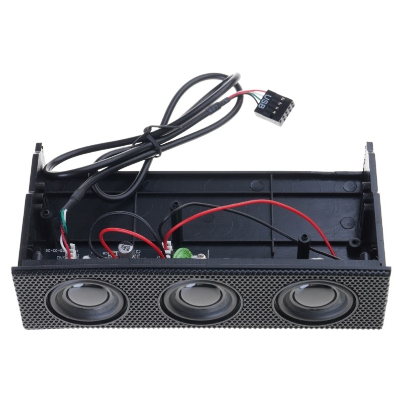 PC Front Panel Media Dashboard Stereo Surround Speaker Front Bay Computer for