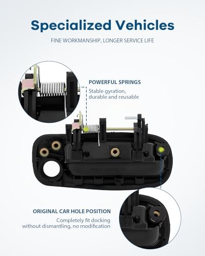 Exterior Door Handle,Front Door Handle Driver Left Side,Replacement for 1992