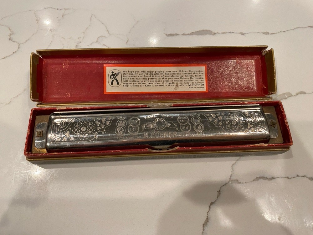 Hohner Goliath Harmonica With Box Germany