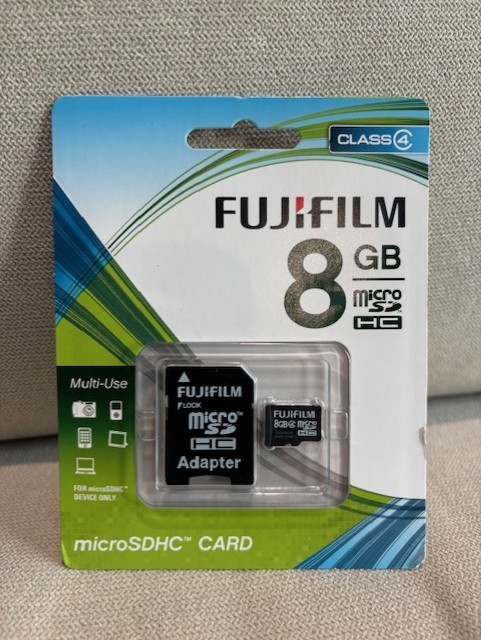 Fujifilm 8GB Micro SDHC Card & Adapter