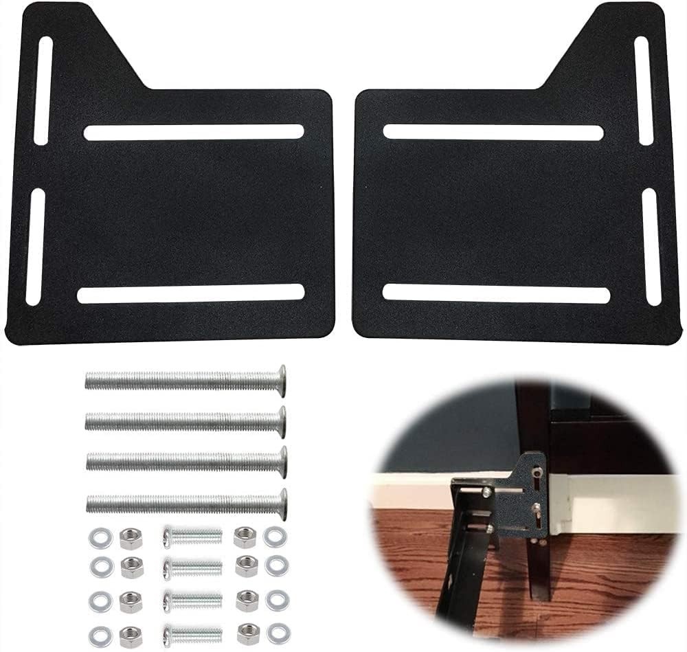 2 PCS Bed Frame Adapter for Headboard Modification Plate Brackets Adapter