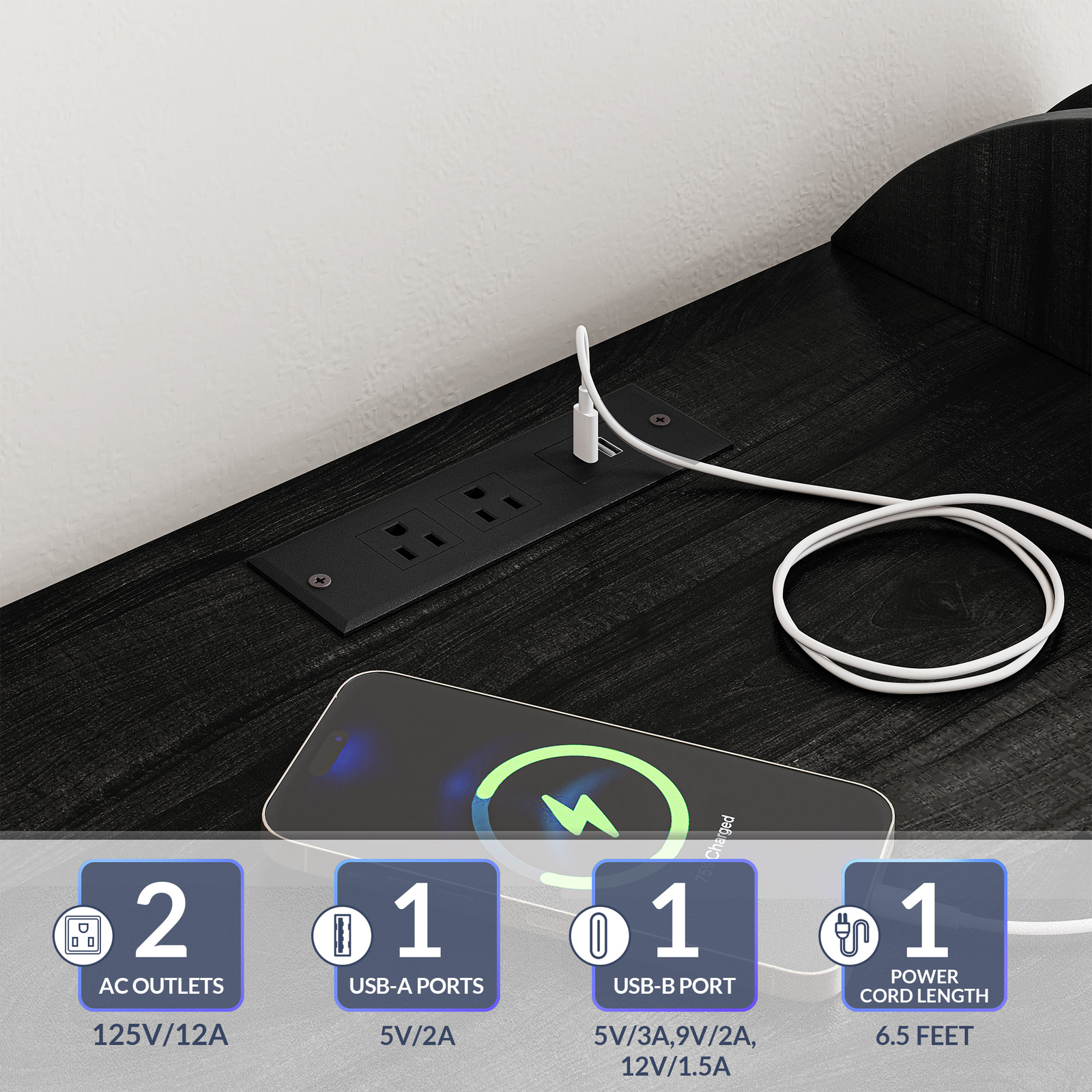 Record Player Stand, Vinyl Record Storage Cabinet - Brown