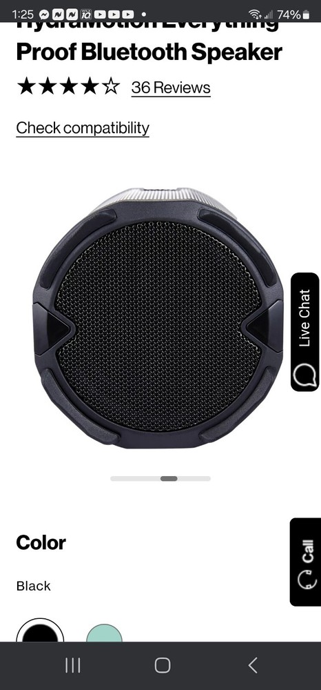 New Altec Lansing Hydramotion Waterproof Wireless Portable Bluetooth Speaker