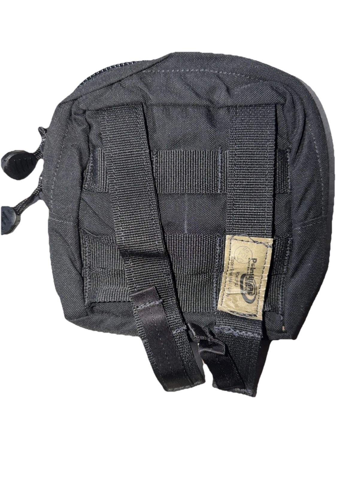 Point Blank Zipper 5.5W×6"H Vertical Utility Pouch Product #PCHUP0J Black MOLLE