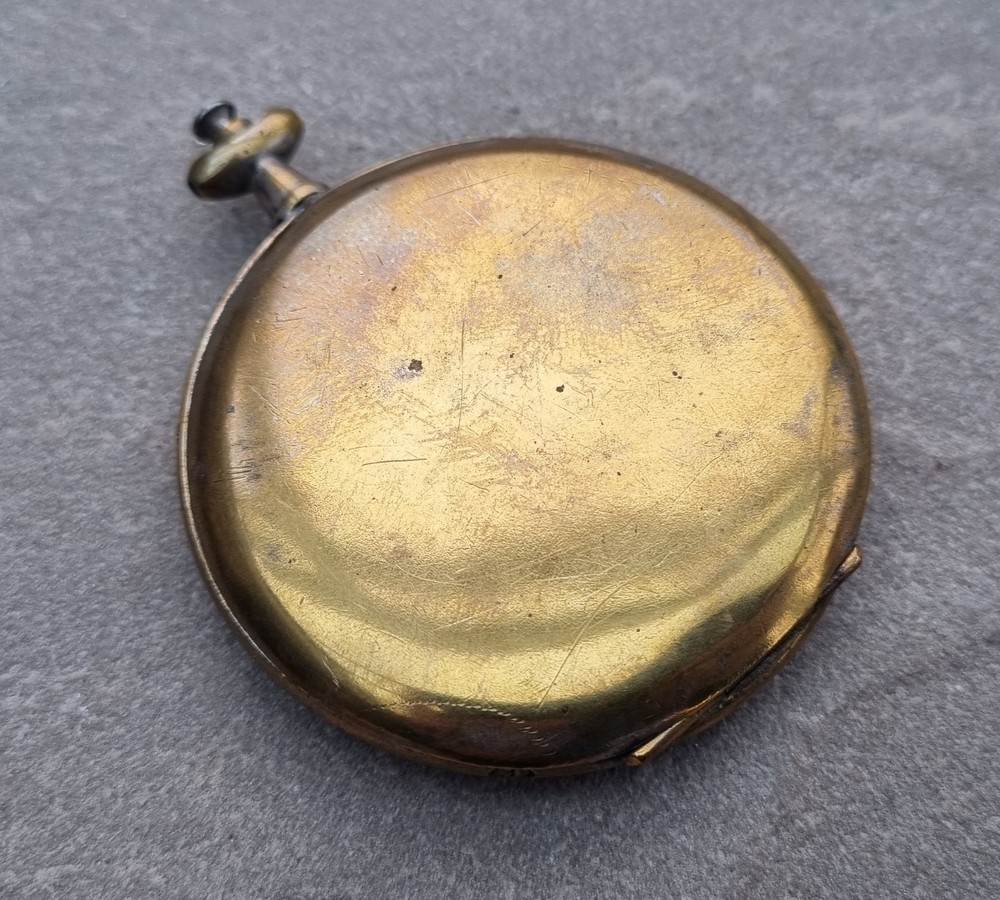 Antique Military Brass Compass