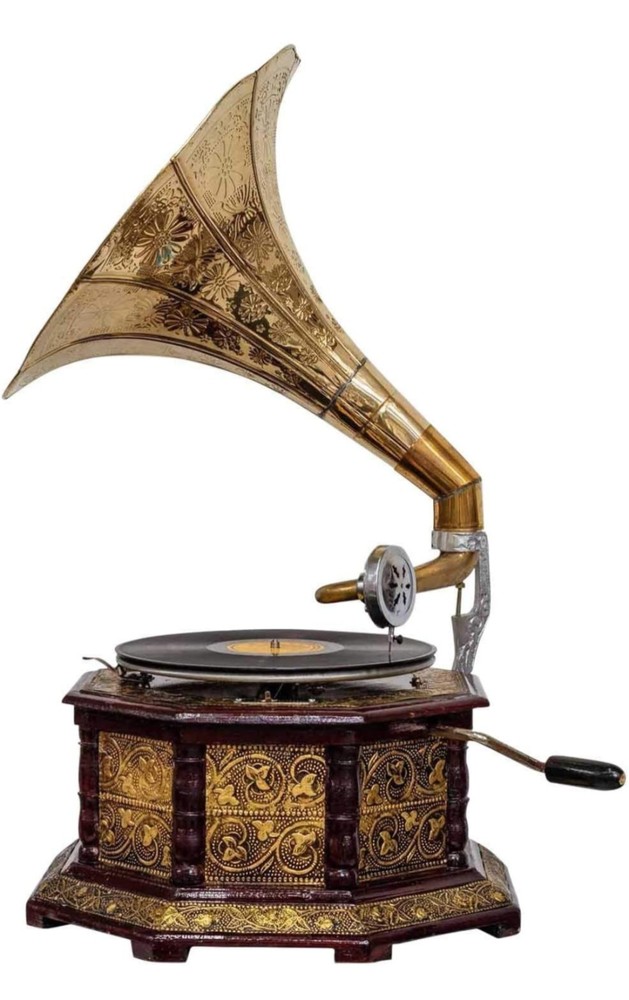 Antique Gramophone Fully Functional Working Phonograph win-up record player