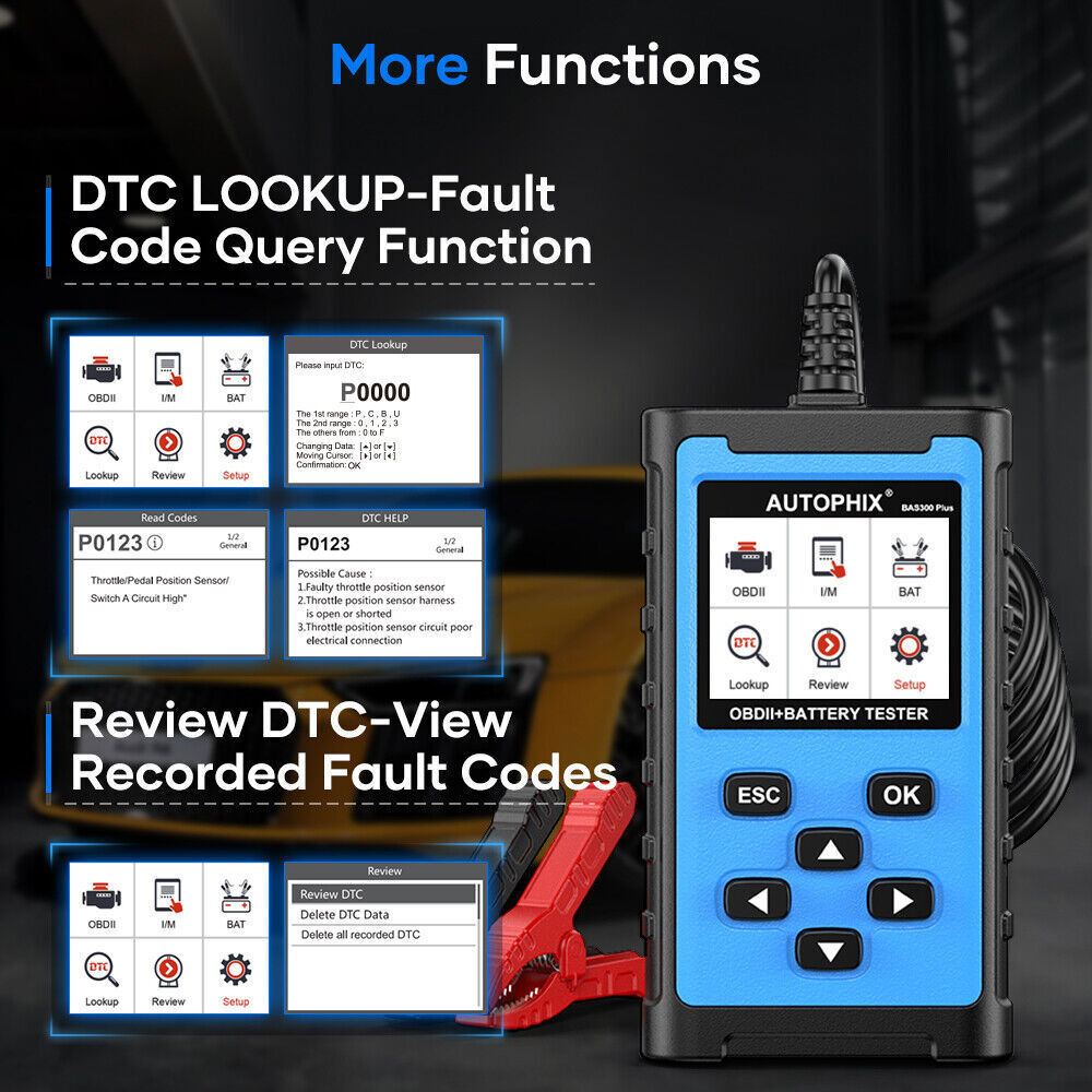 OBD2 Scanner Battery Load Tester Battery Analyzer 12V Car Engine Code Reader US