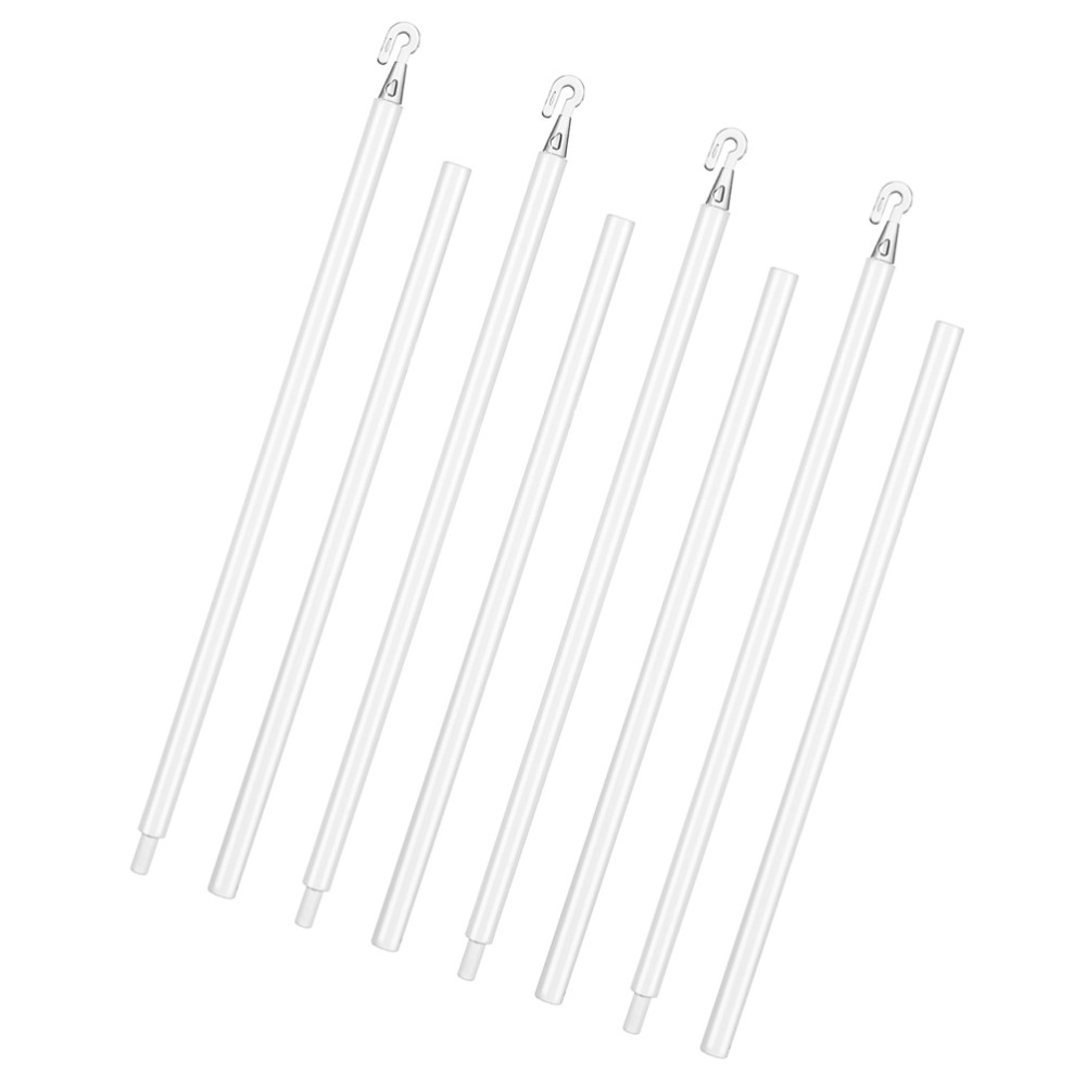 4 Sets Window Blind Tilt Wand Vertical Rod with Hook Replacement