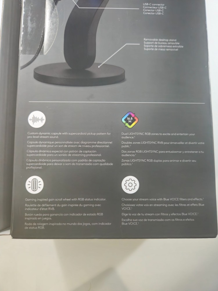 Logitech Yeti GX Wired Supercardioid Dynamic Microphone - Excellent Condition