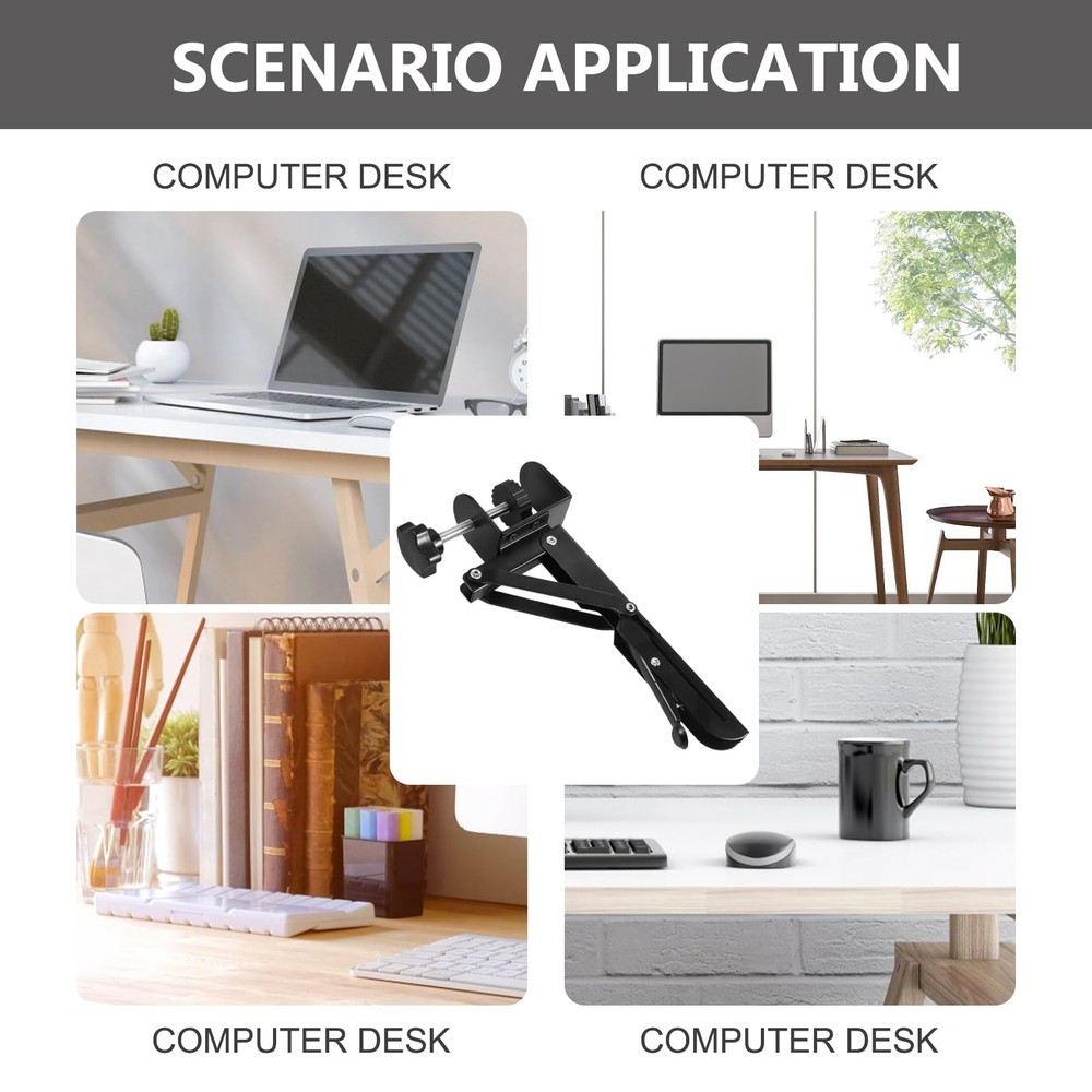 Desk Extender Clamp Bracket Foldable Arm Rest for Gaming Desk Extension