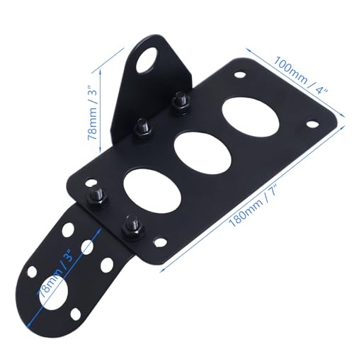 Motorcycle Side Mount Tag License Plate Bracket Motorcycle Tail Light Bracket