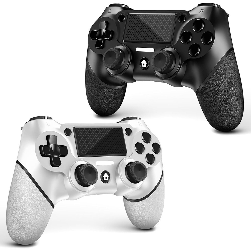 2 Pack For PS4 Controller, Wireless Controller For PS4/Pro/Slim/PC Non-Slip Grip