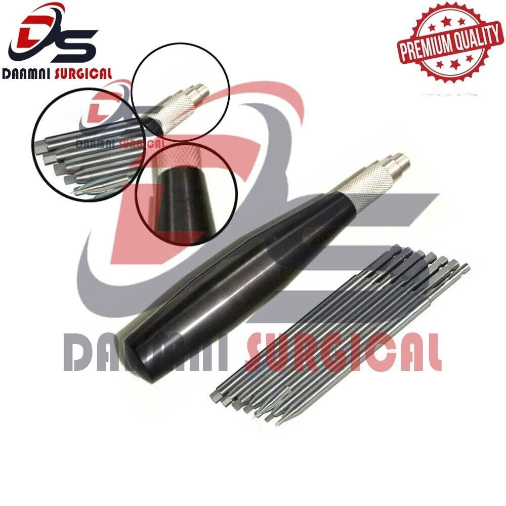 Bone Screwdriver With Quick Coupling Handle  Set hex head orthopedic Instruments