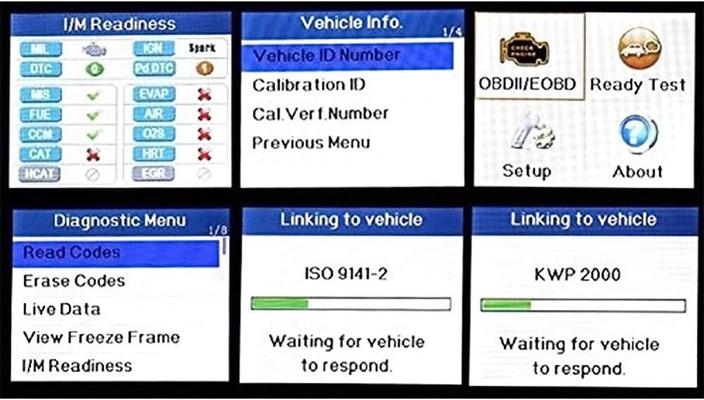 Autel Autolink AL319 OBD2 Scanner Code Reader Check Engine Fault Car Diagnostic