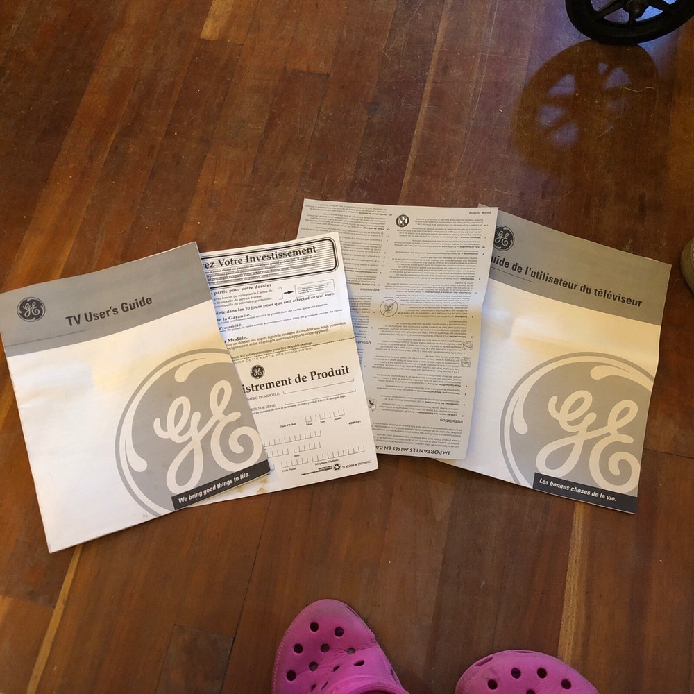 Vtg  GE TV User's Guide + Extras