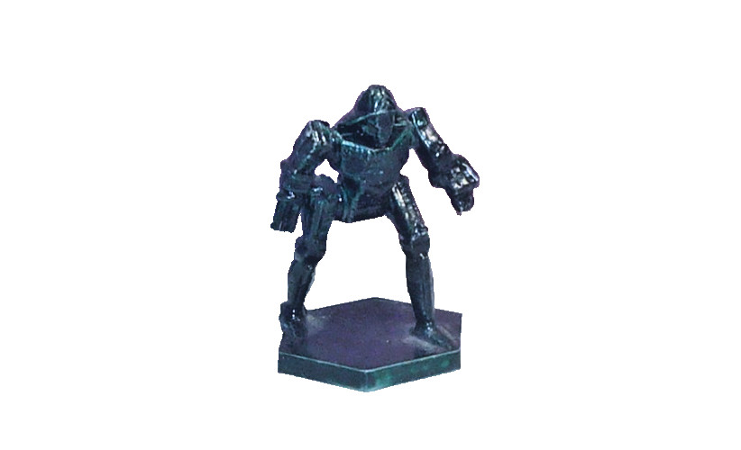 BATTLETECH PLASTECH TREBUCHET MECH #2 (FASA, PLASTIC, BADLY PAINTED)