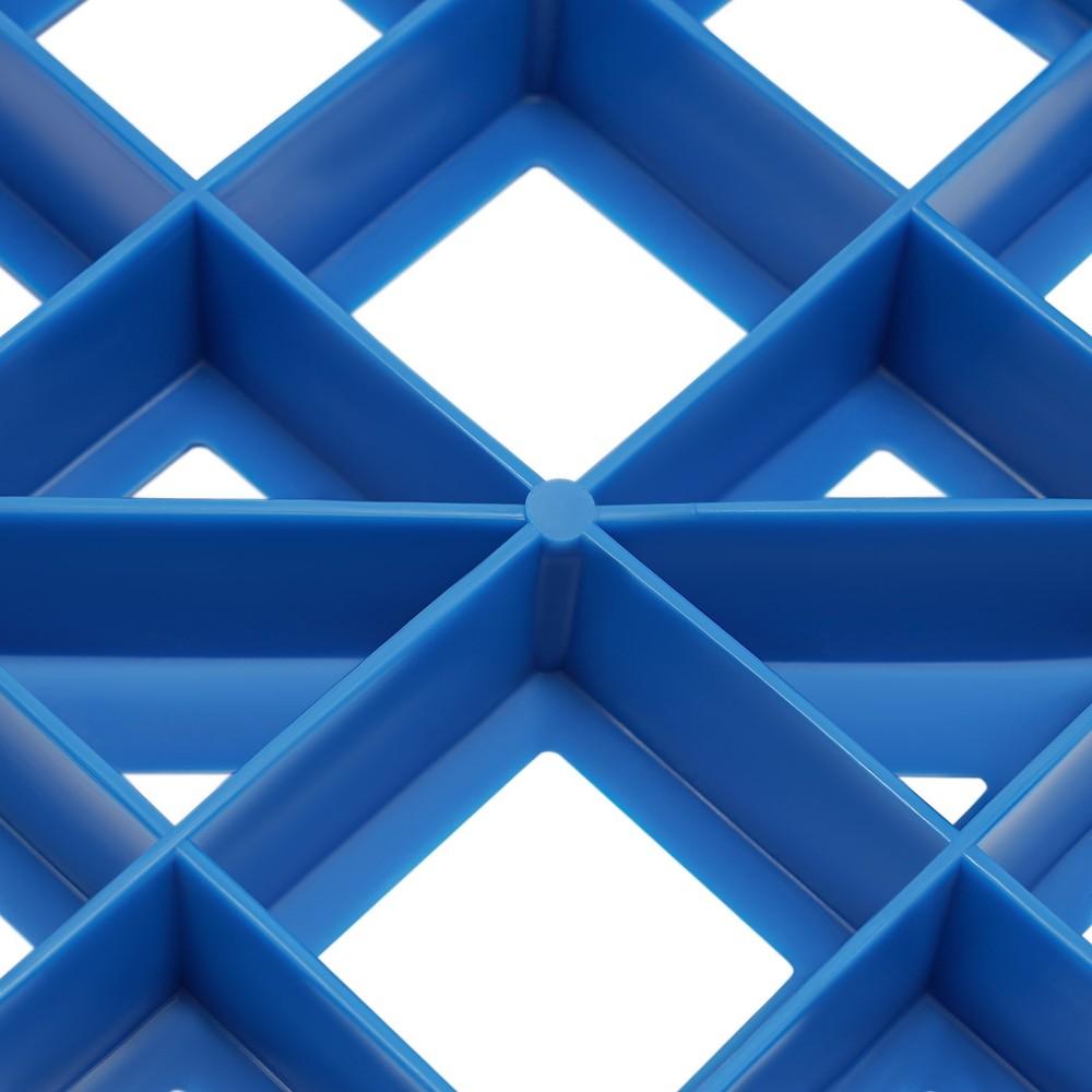 4pcs Blue Pallets Moisture-proof Floor Pallet Rectangular Breathable Grid Pallet