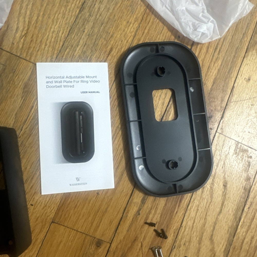 Horizontal Adjustable Angle Mount and Wall Plate for Ring Video Doorbell Wired