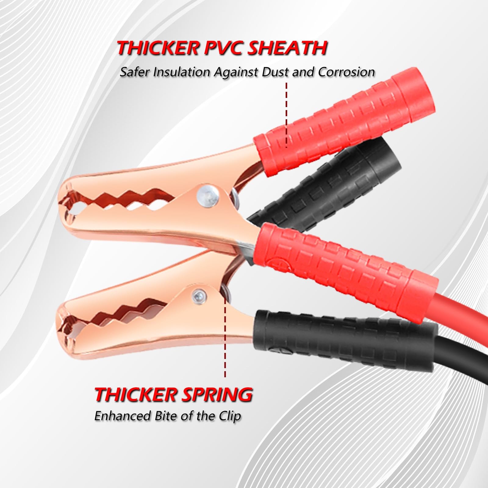 NOONE Jumper Cables for Car Battery, Heavy Duty Automotive Booster Cables for...