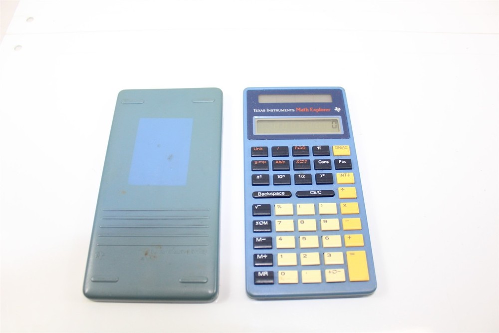 Texas Instruments Math Explorer Calculator Working Vintage