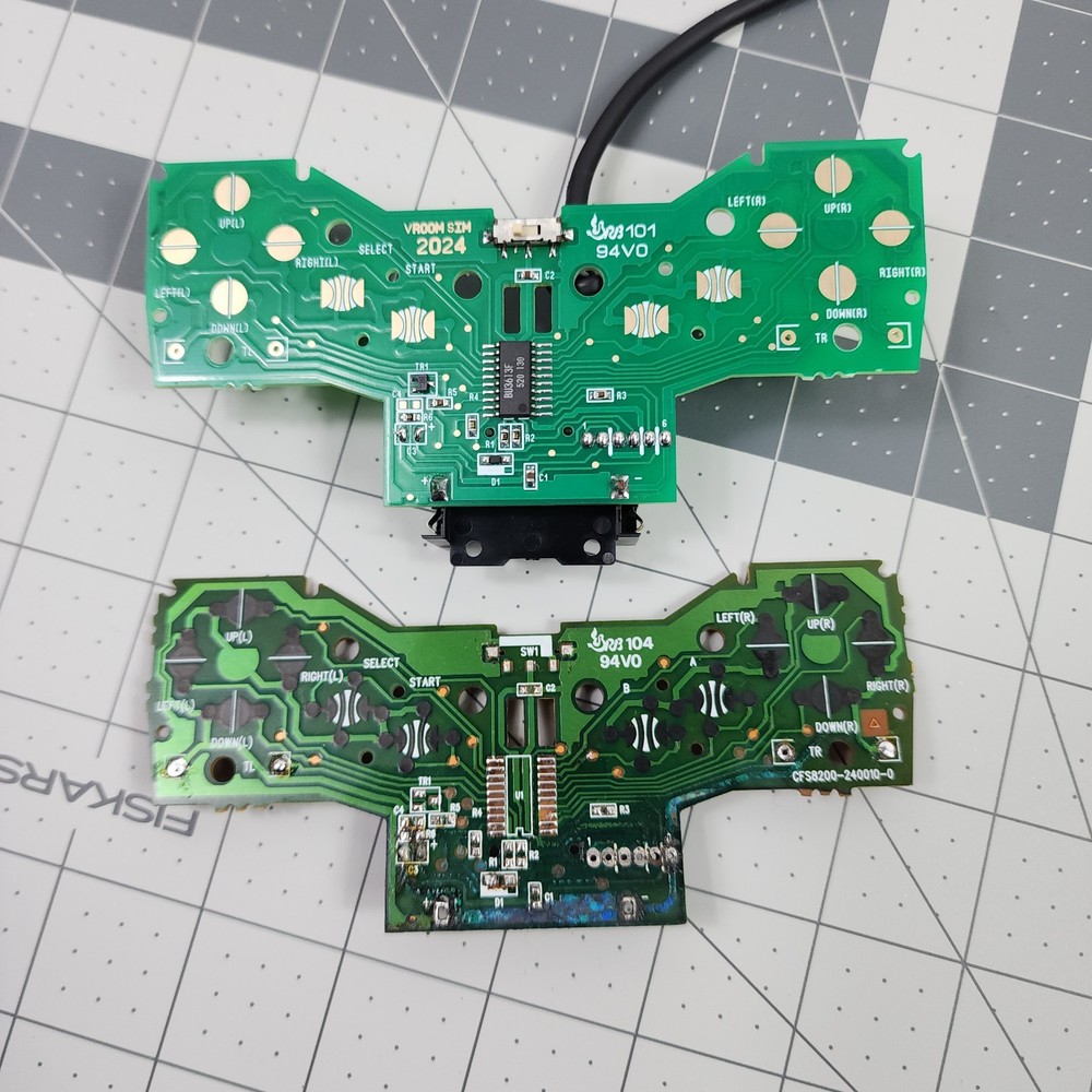 Virtual Boy 1x Replacement Controller PCB DIY Repair w/ New Capacitor