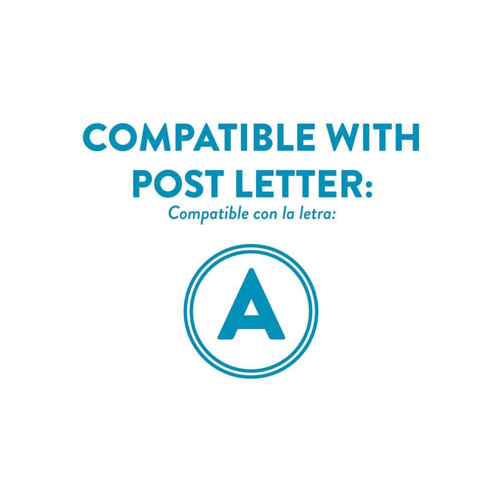 Architectural Mailboxes Parsons White, Medium, Plastic, Post Mount Mailbox