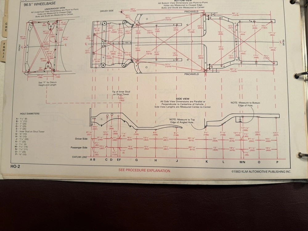 Chief Chassis and Dimension Specifications Chart