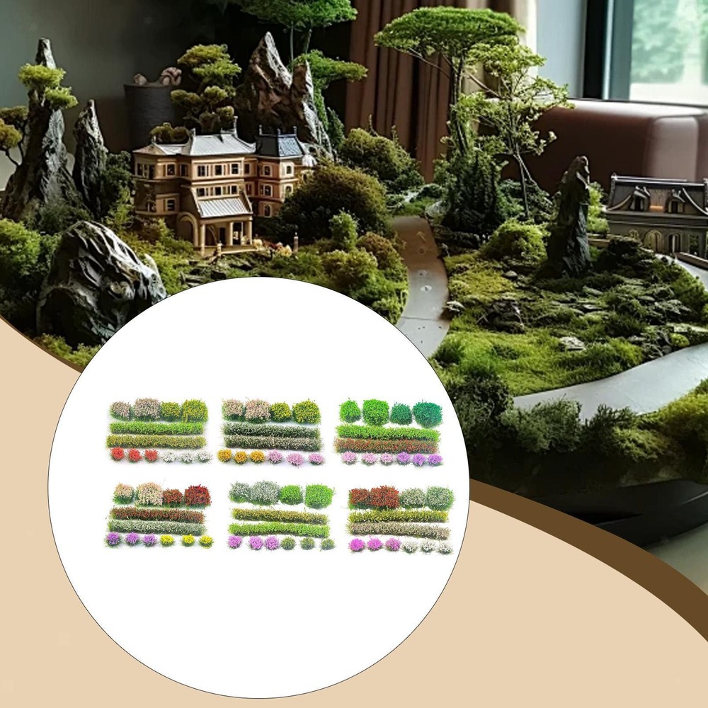 DIY Miniature Grass Tufts Artificial Grass Modeling Vegetation groups for Micro