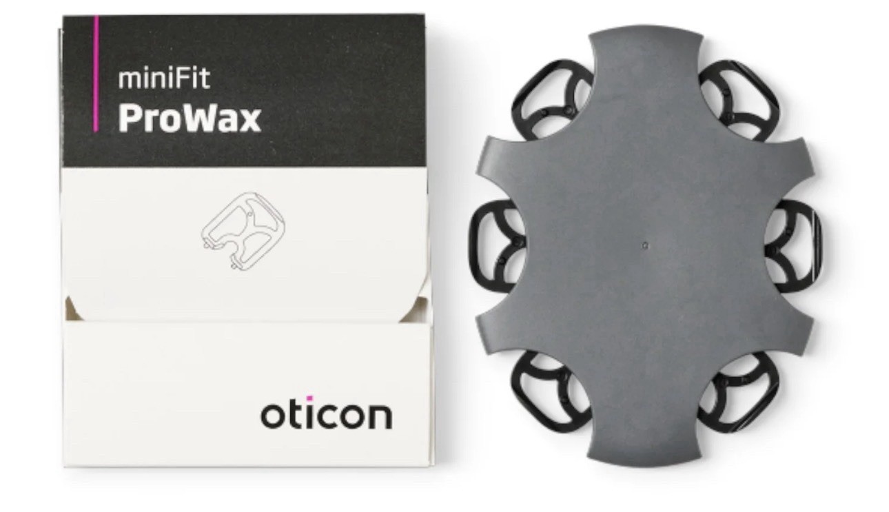 2 Packs Oticon ProWax miniFit Hearing Aid Wax Guards. 6 Filters /pack. 12 Total.
