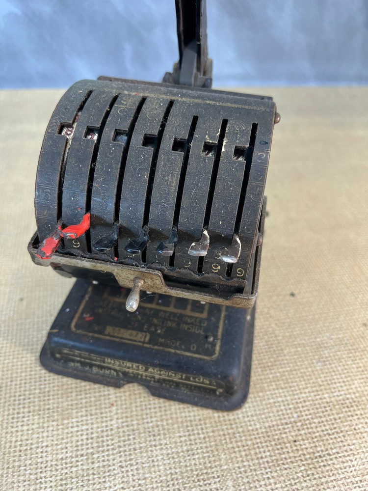 Antique F & E Hedman Mfg. Co. Check Writer Model D