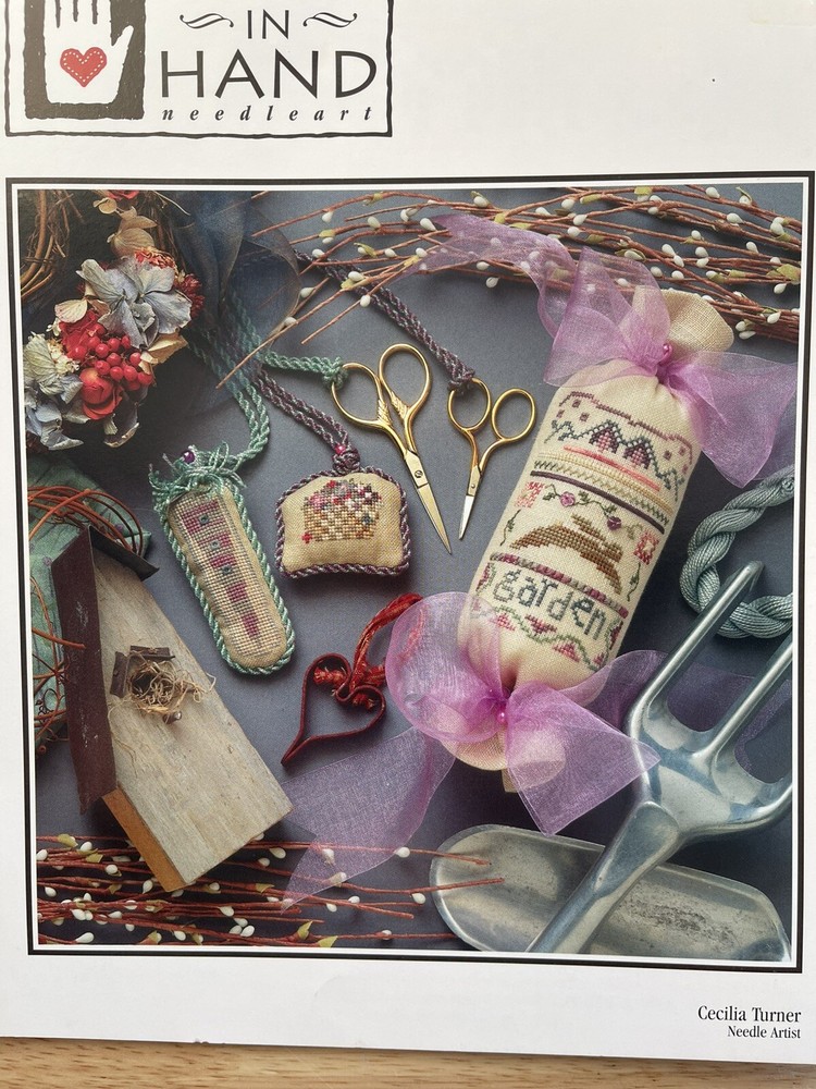 Heart In Hand Spring Fobs Counted Cross Stitch Pattern Chart