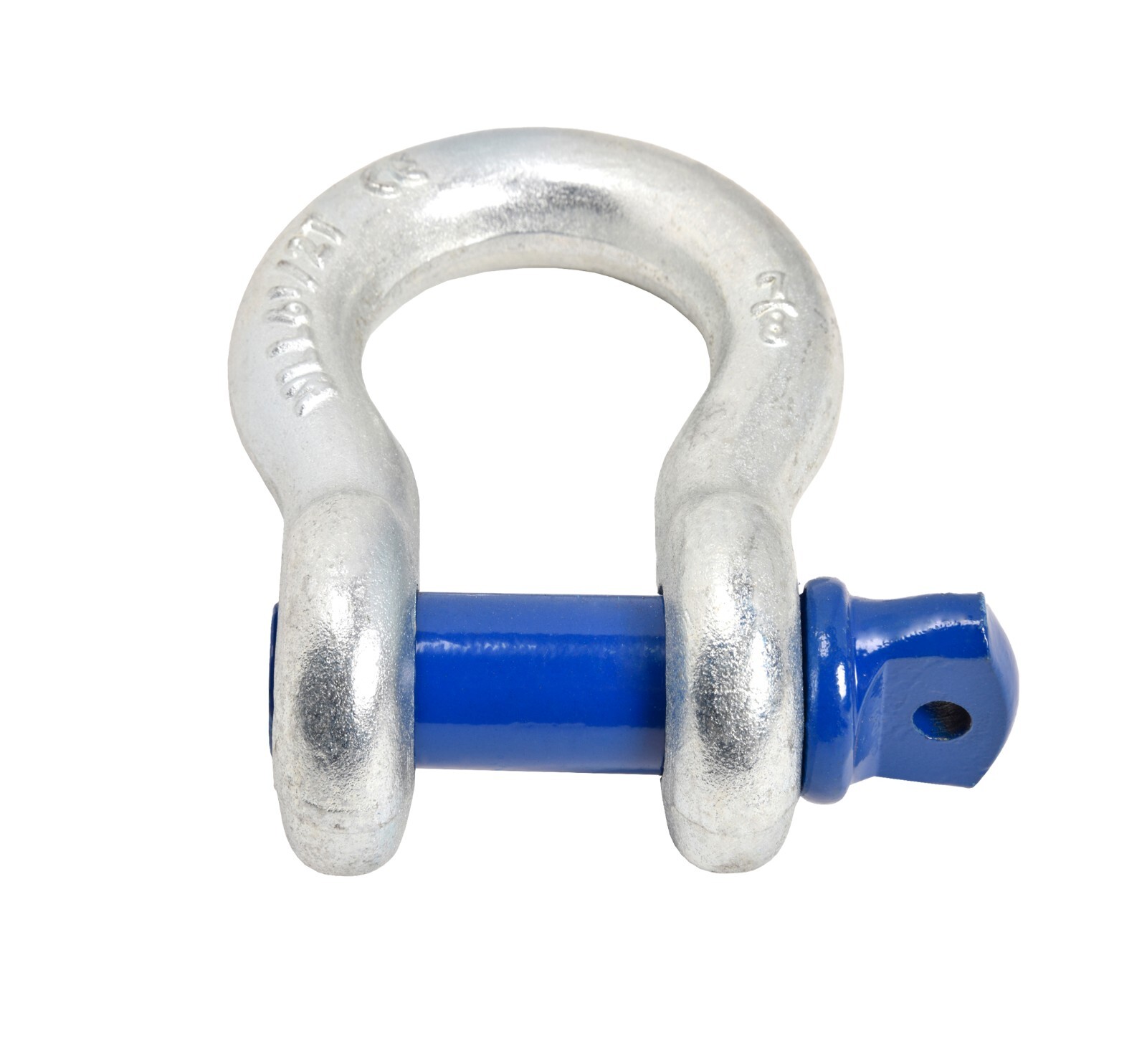 Open Box 7/8" D Ring Bow Shackle Screw w Blue Pin Clevis Rigging Towing 6.5 Ton