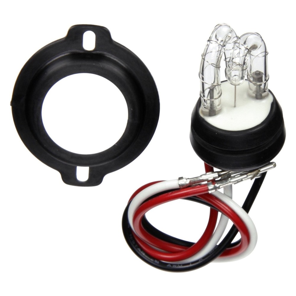 Truck-Lite Black Flange Mount Bulb Replaceable White Hideaway Strobe Light